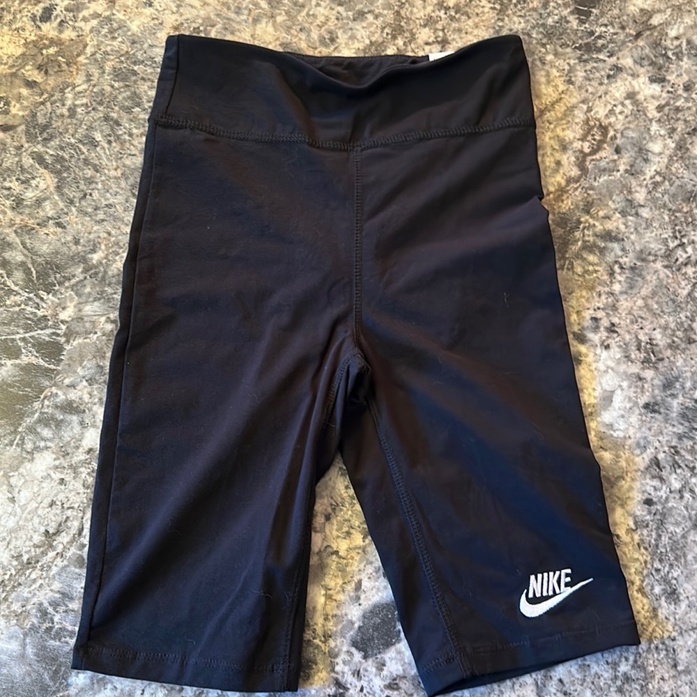 Girls Black Bermuda Nike Shorts